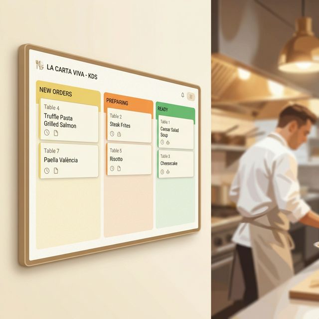 Pantalla de cocina (KDS)