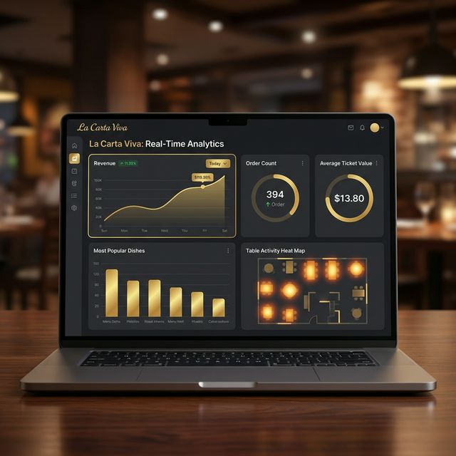 Dashboard con analytics en tiempo real